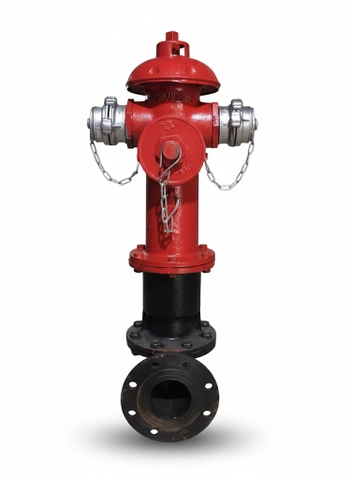 Trụ chữa cháy 3 cửa, đầu vào D100 cho hệ thống PCCC ngoài nhà