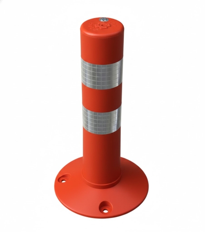 Cọc tiêu giao thông PU cứng 45cm NQ – Tiêu phản quang hình trụ Việt Nam
