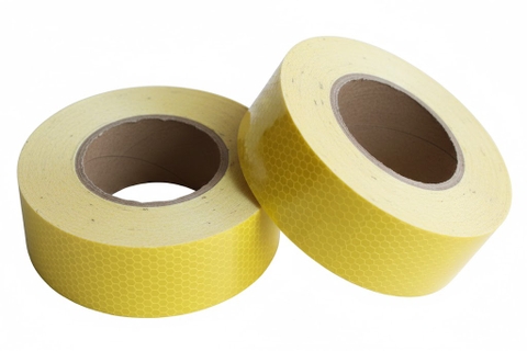 Cuộn Dán Phản Quang Màu Vàng – Khổ 5cm – Dài 45m