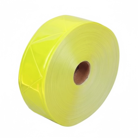 Cuộn Dây Phản Quang Nhựa Màu Xanh Lá – Dày 0.35mm Khổ 3cm