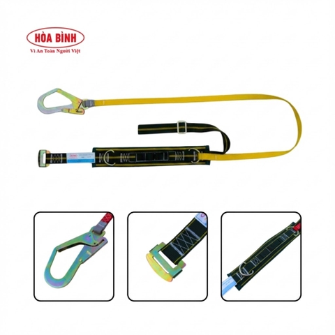 Dây an toàn A3 móc to tải trọng 1.100kg chính hãng Hòa Bình