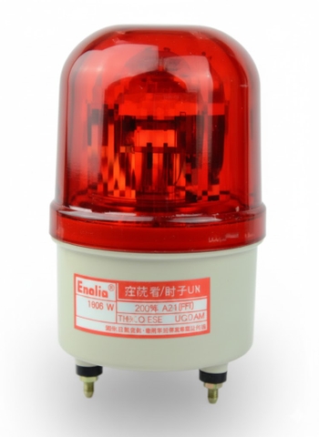 Đèn led xoay cảnh báo màu đỏ điện DC 24V (có còi)