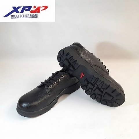 Giày da mũi sắt bảo hộ lao động XP368-1 xịn chữ đỏ