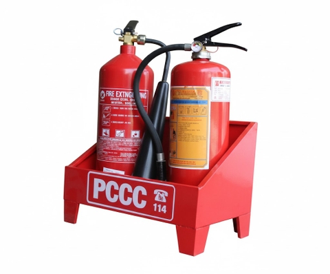 Kệ Sắt Để Hai Bình Chữa Cháy – Kệ Đựng Bình PCCC