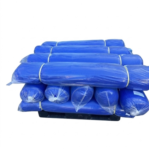Lưới che bụi che nắng HDPE xanh dương khổ 1.5m–4.5m bền đẹp