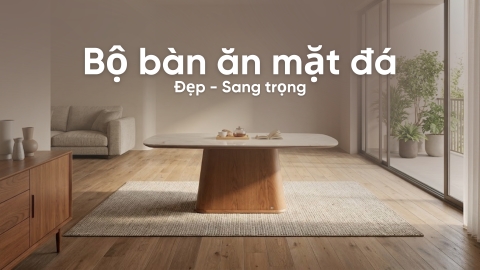 Khám phá 8 bộ bàn ăn mặt đá đẹp, sang trọng đáng đầu tư