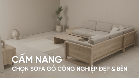 Cẩm nang chọn sofa gỗ công nghiệp đẹp, bền và đúng nhu cầu