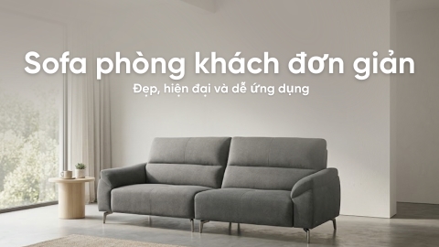 15+ Mẫu sofa phòng khách đơn giản đẹp, hiện đại dễ ứng dụng