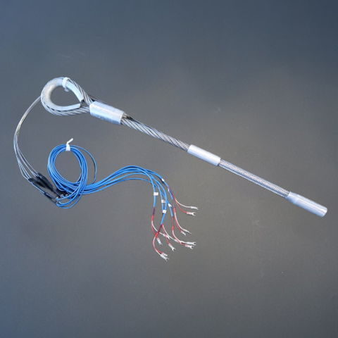 Temperature measuring cable for silo