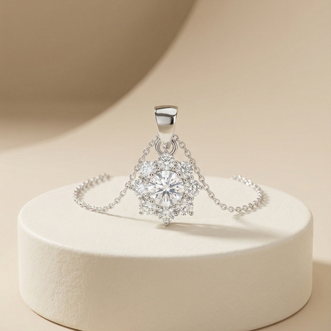 Mặt dây chuyền Platinum thiết kế Signature Bloom BN JEWELRY