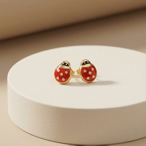 Bông tai GF 14K thiết kế Bọ Cánh Cam BN JEWELRY