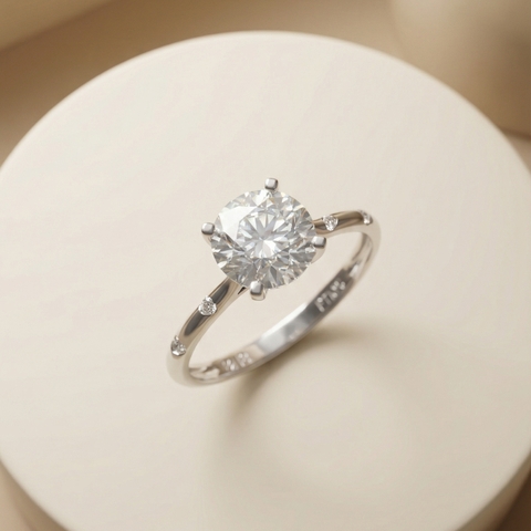 Nhẫn Platinum thiết kế The First Light BN JEWELRY | 6.5 Ly