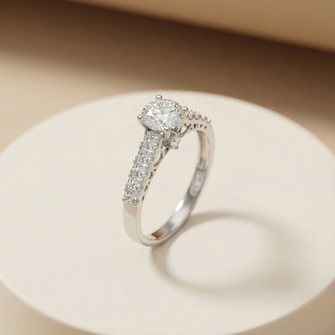 Nhẫn Platinum thiết kế Hidden Love Pave BN JEWELRY | đá 6.0 li - NGY1580_PT