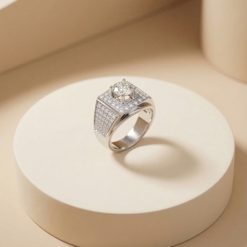 Nhẫn Platinum thiết kế Kael BN JEWELRY | 6.5 ly