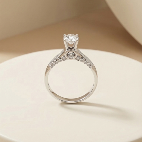 Nhẫn Platinum thiết kế Pave Frousy BN JEWELRY | 6.0 ly