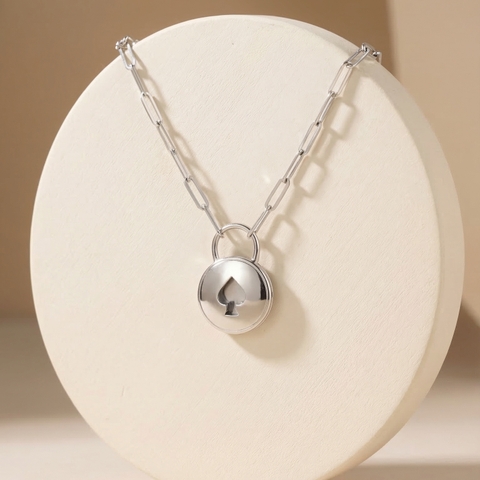 Dây chuyền GF 14K paperclip chain Eternal Lock  BN JEWELRY