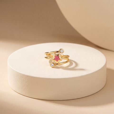 Nhẫn GF 14K thiết kế xoắn vòng Bloomy BN JEWELRY