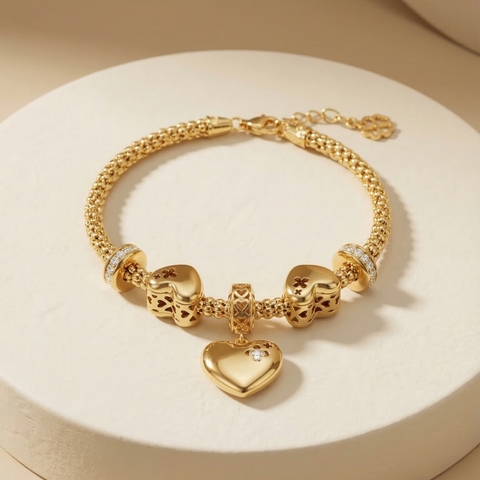 Vòng tay pandora gắn charm BN Jewelry | VKY1812_E