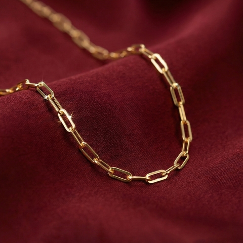 Dây chuyền thiết kế mắt paperclip BN JEWELRY