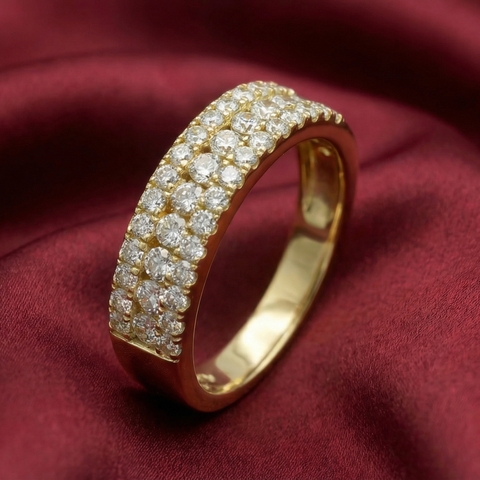 Nhẫn thiết kế Pavé Trinity BN JEWELRY