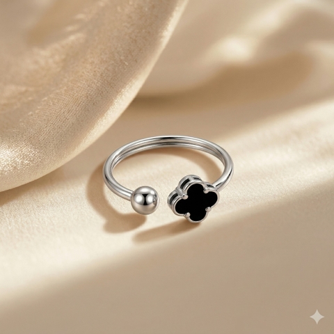 Nhẫn GF 14K thiết kế hở cỏ 4 lá Lucky Clover BN JEWELRY _ NGY1851_E