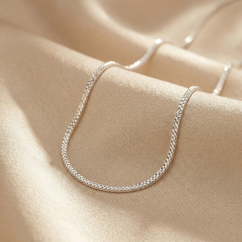 Dây chuyền Platinum dáng dây mì dẹt trơn BN JEWELRY_KV50M_1_PT