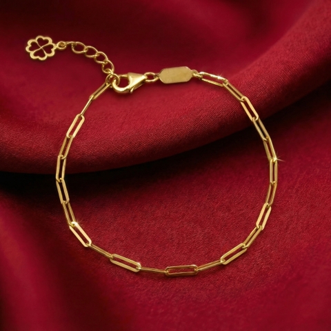 Lắc tay GF 14K thiết kế mắt paperclip BN JEWELRY -  LTY1803_E