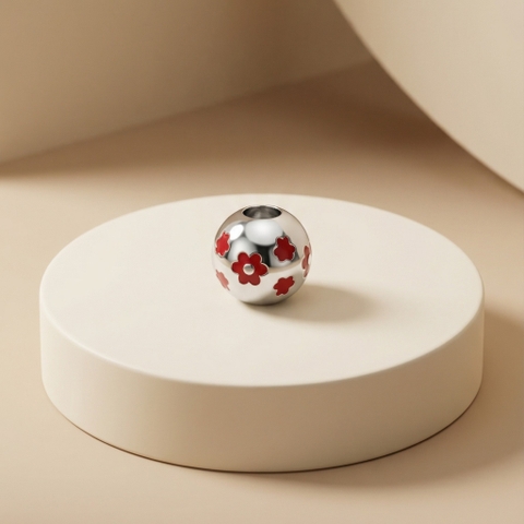 Mặt dây chuyền GF 14K thiết kế charm bi hoa mặt trời mini BN JEWELRY | PK487_E