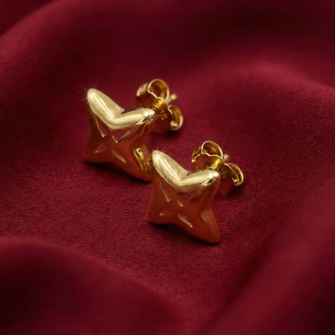 Bông tai ngôi sao Polaris Core bốn cánh BN JEWELRY