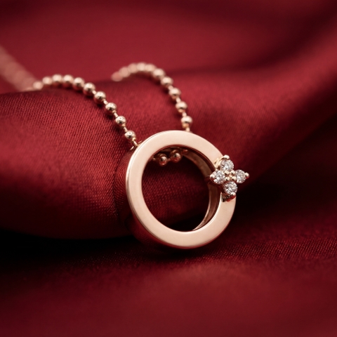 Lắc tay mặt tròn hoa tuyết đính đá moissanite BN JEWELRY