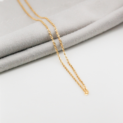 Dây chuyền Bạch kim Platinum mắt khế dainty chain BN JEWELRY | bản 3,5 zem nhỏ - FK35N_PT