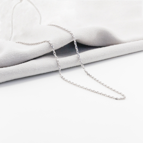 Dây chuyền Bạch kim Platinum 10% mắt khế mini BN JEWELRY | bản 4 zem - FK40C_HQ_PT