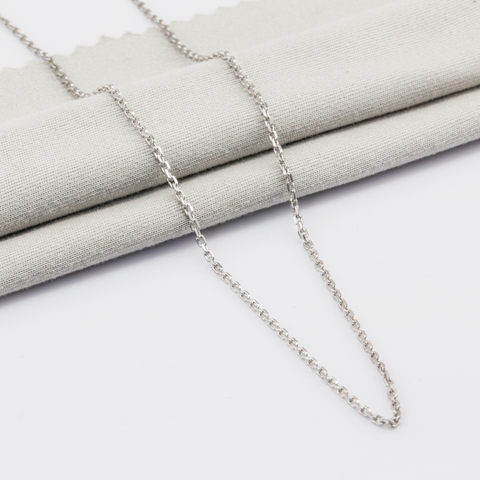 Dây chuyền Bạch kim Platinum 10% mắt khế mini BN JEWELRY | bản 4 zem - FK40C_HQ_PTN (ni nhỏ)