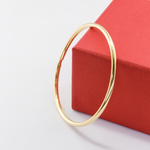 Vòng tay Gold Filled 14K 1/20 trơn bản thanh mảnh BN JEWELRY - VKY1886L_E