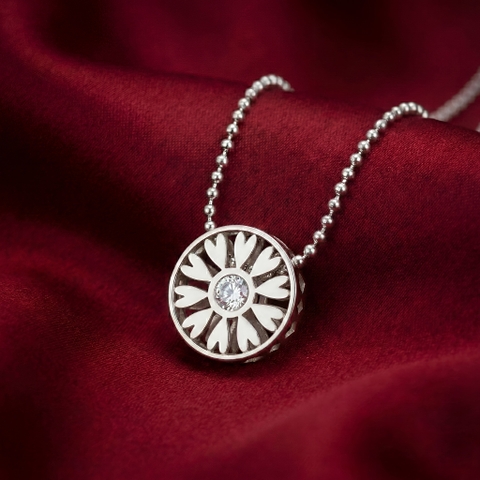 Mặt dây chuyền Circle of Love đính đá moissanite BN JEWELRY