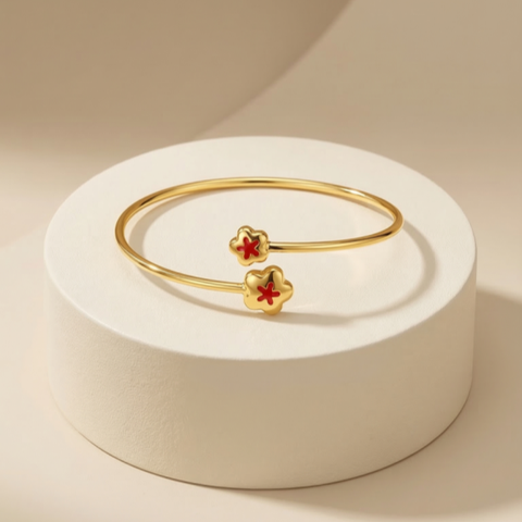 Vòng tay GF 14K thiết kế xoắn vòng Bloomy BN JEWELRY