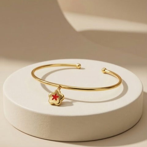 Vòng tay GF 14K thiết kế mặt Bloomy BN JEWELRY