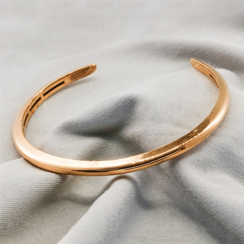 Vòng tay Gold Filled 14K 1/20 thiết kế hở bán nguyệt BN JEWELRY - VKY1873_EPT