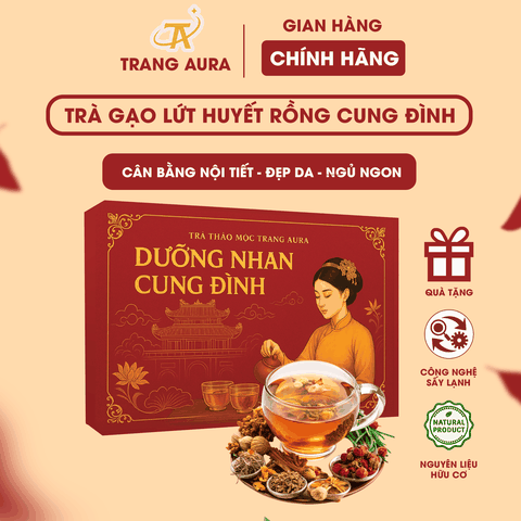 Trà Gạo Lứt Huyết Rồng Cung Đình Hộp