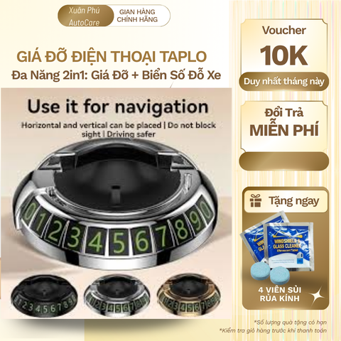 Giá đỡ điện thoại kiêm bảng số điện thoại xoay 360 độ