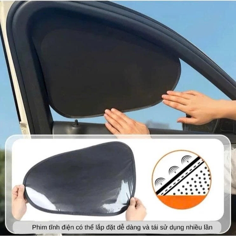 Combo 4 tấm che nắng cửa kính tĩnh điện