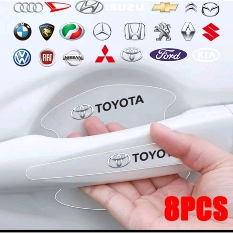 Combo 10 miếng silicon dán hõm cửa , tay cầm , tai gương