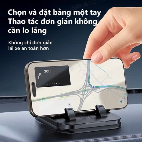 Giá đỡ điện thoại ô tô bảng điều khiển đa năng, xoay 360 độ, giá đỡ điện thoại di động có biển số