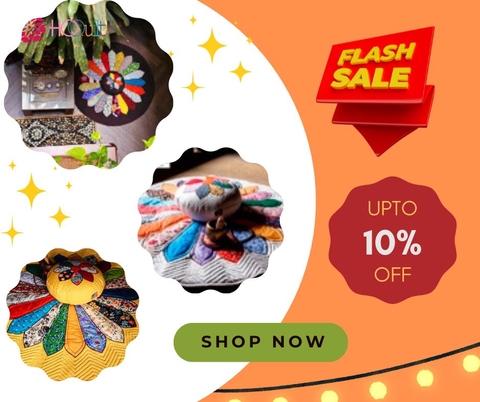 BỘ TỌA CỤ HOA CÚC – KHI NGHỆ THUẬT QUILTING GẮN KẾT TÂM HỒN VÀ THIỀN ĐỊNH