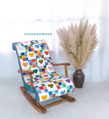 Ghế Bập Bênh Quilt Trái tim