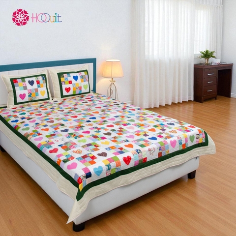 Colorful Heart Blanket