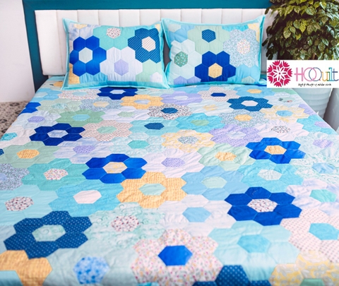Blue Hexagonal Blanket