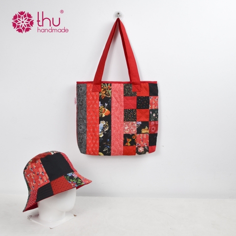 Set Túi Mũ Tote Kết Hợp