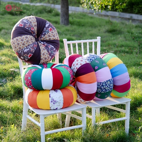 Round pumpkin pillow