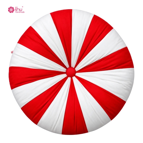 Round Christmas Pumpkin Pillow